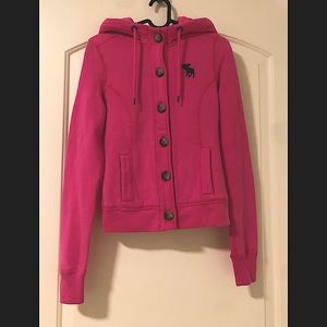 Abercrombie & Fitch Button Down Hoodie/Jacket